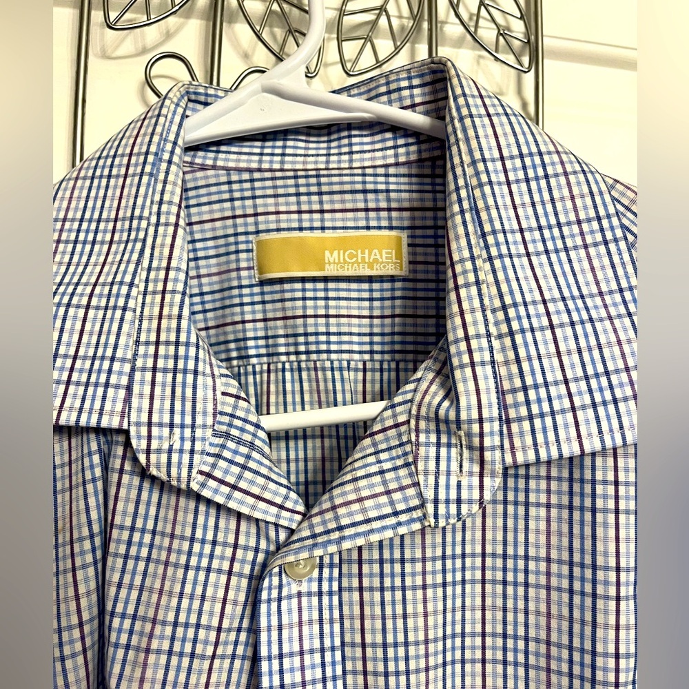 Michael Kors Men's Multicolor Plaid Shirt